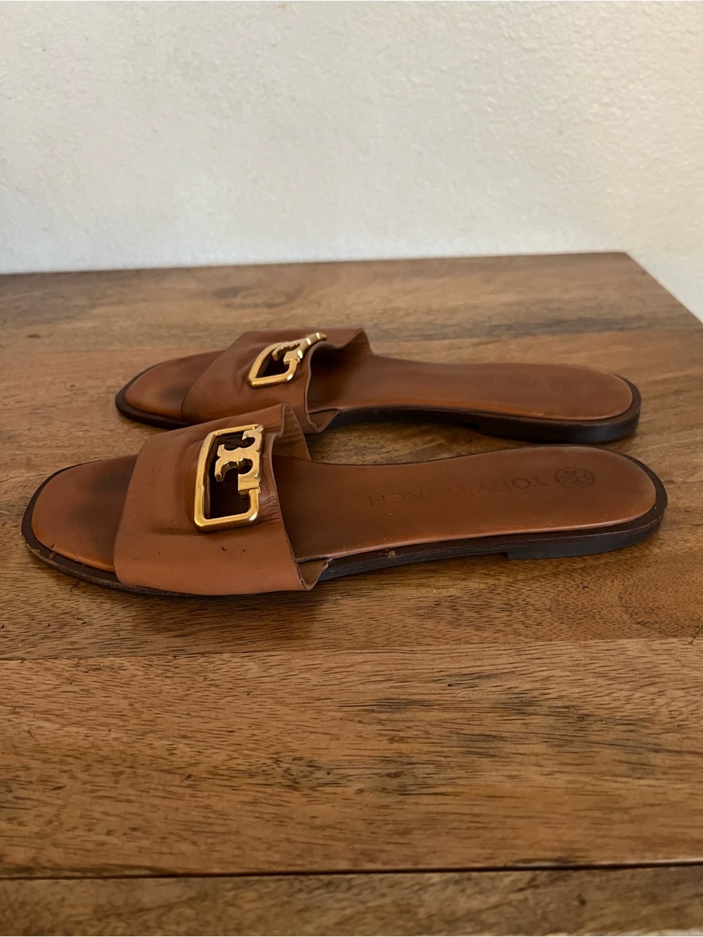 Tory Burch Selby Leather Slide Sandal Size 10 M - Picture 4 of 14
